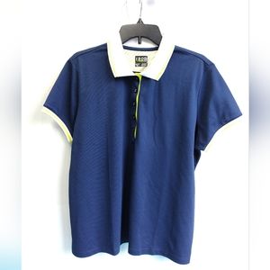 Izod Golf Women's Navy Short Sleeve Polo Shirt Size XXL